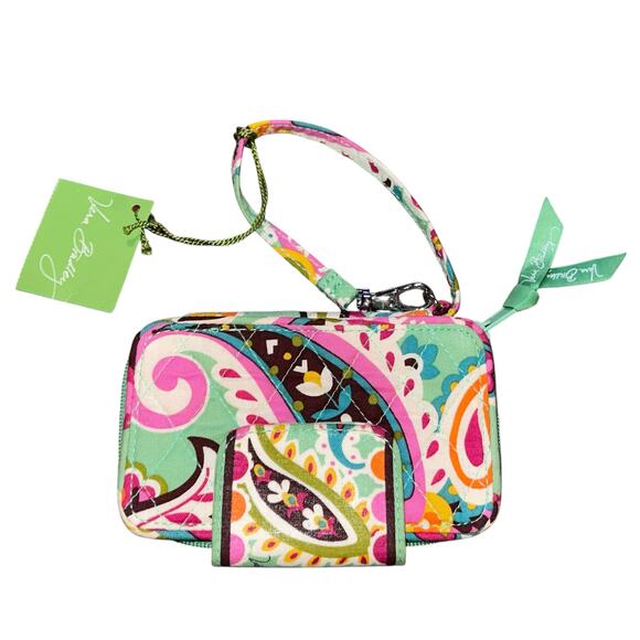 Vera Bradley Wristlet Tutti Frutti Paisley Wallet - Picture 2 of 5